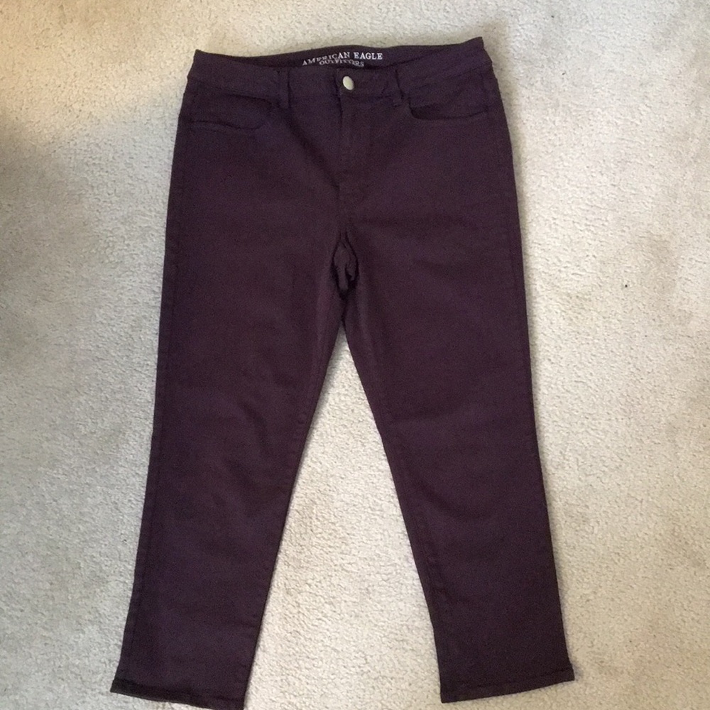 American Eagle Capri crop jeggings jean sz 14